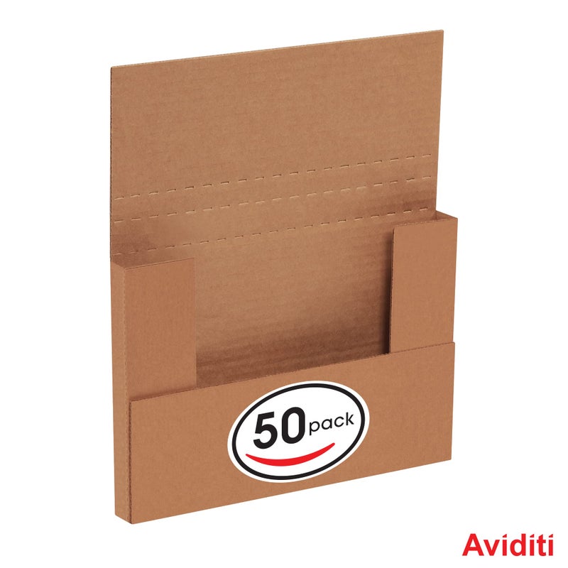 BOX USA صناديق بريد الولايات المتحدة الصغيرة 9 5/8"L x 6 5/8"W x 1 1/4"H 50-عبوة - صندوق كرتوني مضلع للشحن، الانتقال، البريد، التعبئة، التغليف والتخزين - Image 3